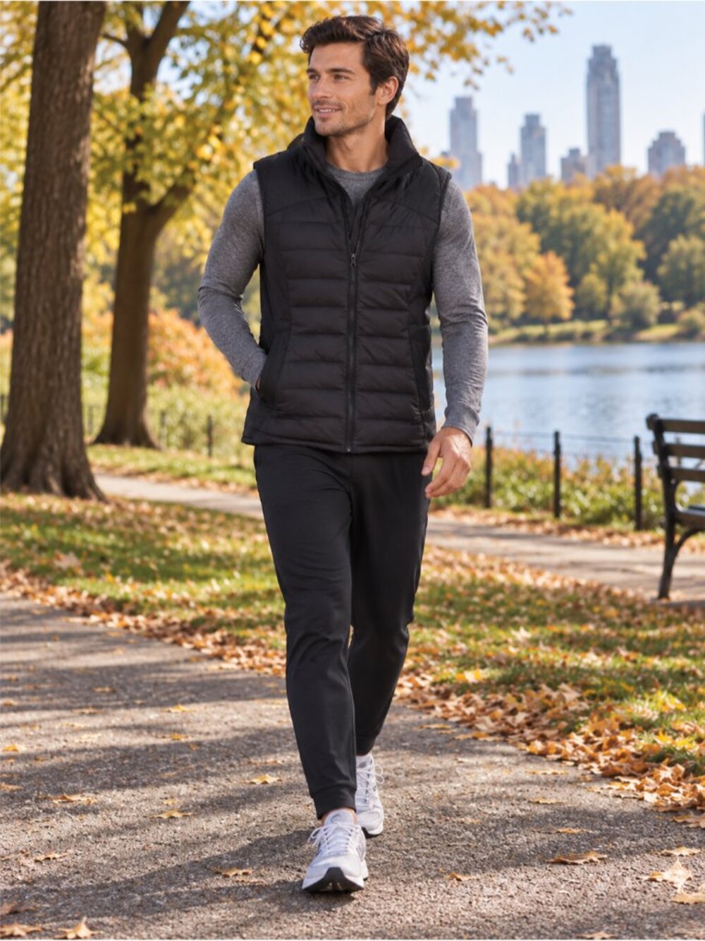 Lululemon Men’s Black “Down For It All” Down Puffer Vest Sz 10